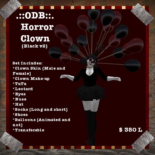 .::ODB::. Horror Clown v2 {Black}{Boxed}