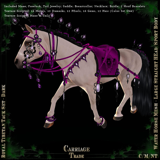 @CT@ Royal Tibetan Tack Set Dark