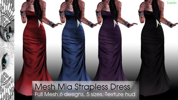 Strapless Asymmetric Tiger Dress