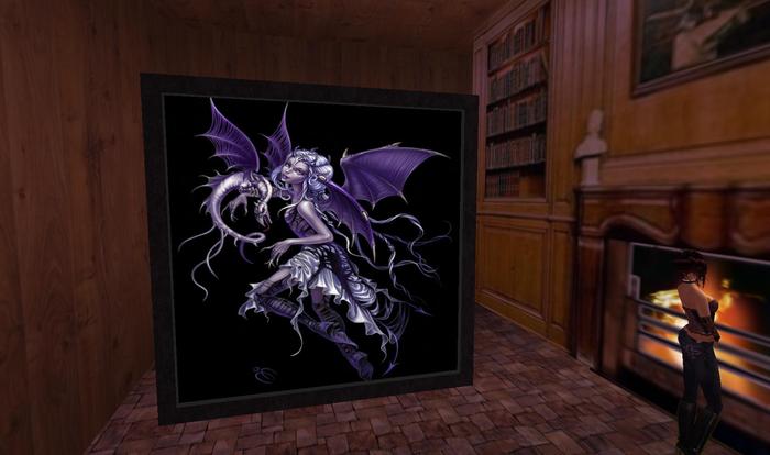 Purple Fairy & Dragon Room Divider/Window