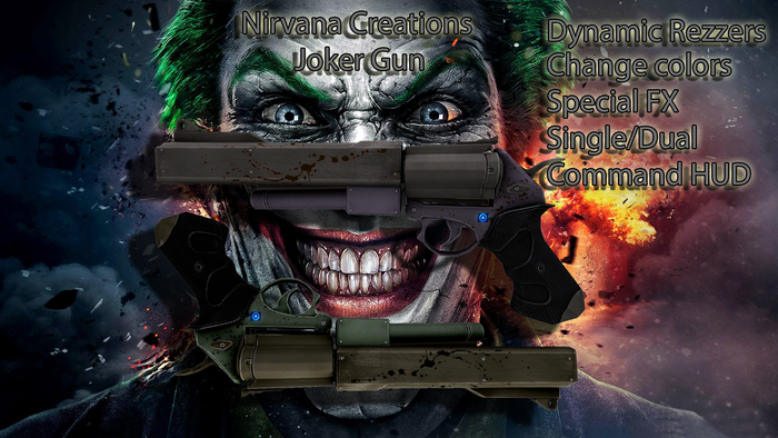 Nirvana Creations - Joker Gun (Boxed) MESH!