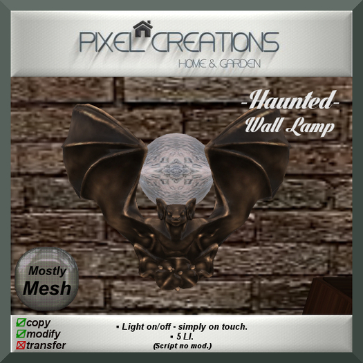 [PC] HAUNTED - WALL LAMP (MESH) (Boxed)