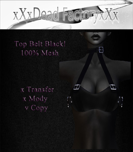 Dead Factory Top Belt Black Box