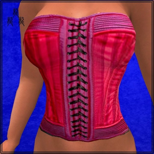 Red Ribbed Corset (PG)