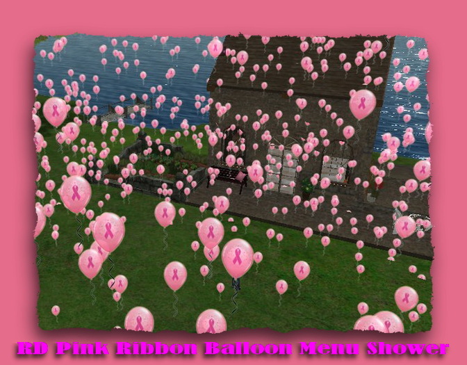 RD Pink Ribbon Balloon Menu Shower V1 2012