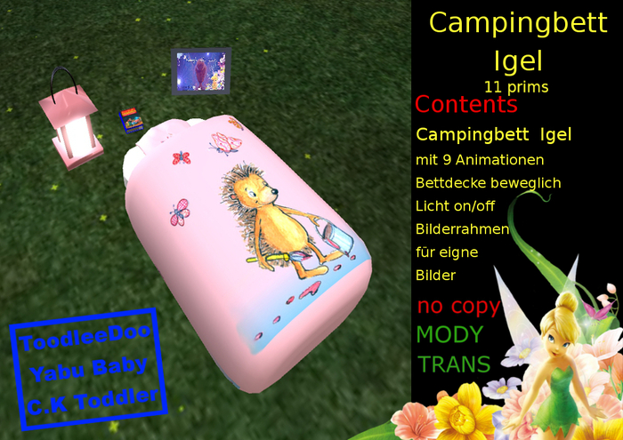 CampingBett  Igel