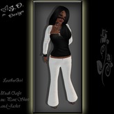 Leather Girl White/Black