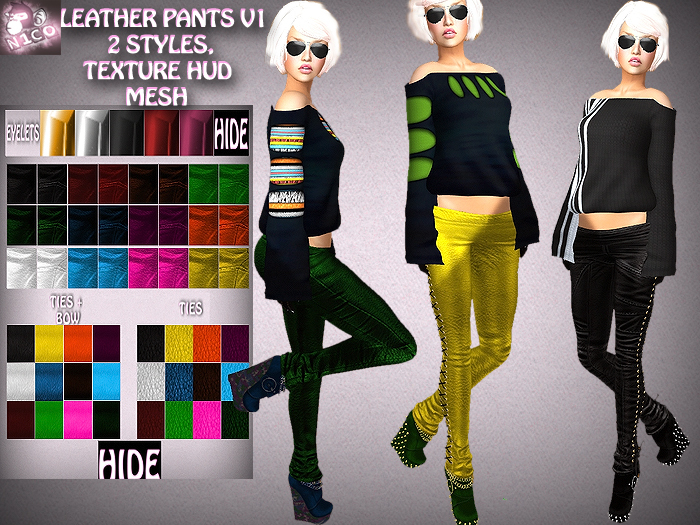 N1CO Leather Pants V1 (mesh) DEMO boxed