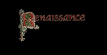 Renaissance art banner title full perms texture