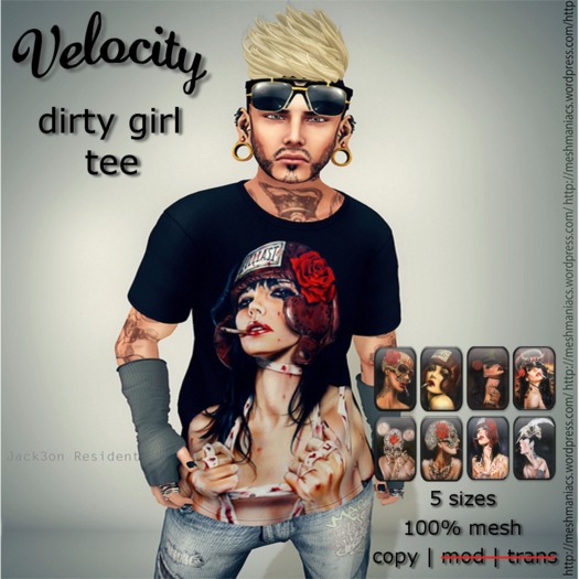 VELOCITY DirtyGirl Tee
