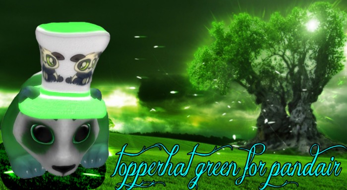 topperhat green panda