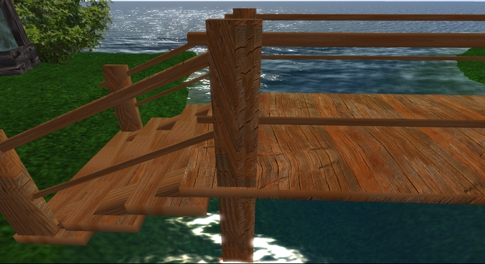Low prims wooden Bridge