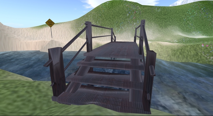 Low prims metal Bridge (small)