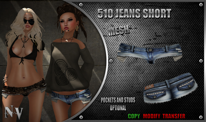 [NV] 510 Jeans Short -Blue-