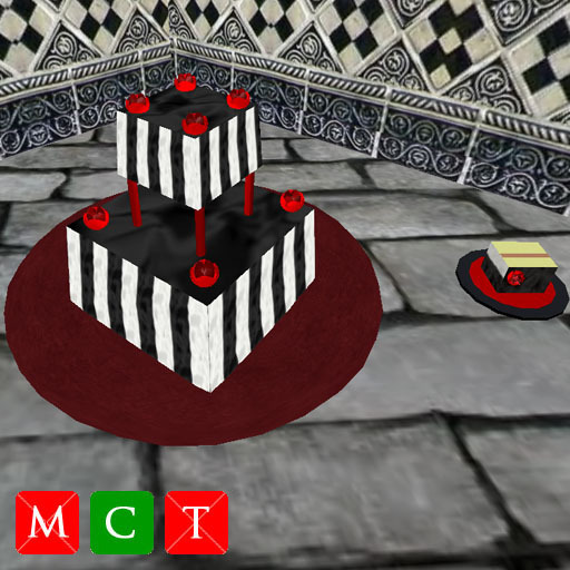 Gothic Wedding Cake (No Topper)