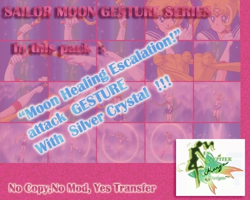 GESTURE-MOON HEALING ESCALATION WITH SILVER CRYSTAL