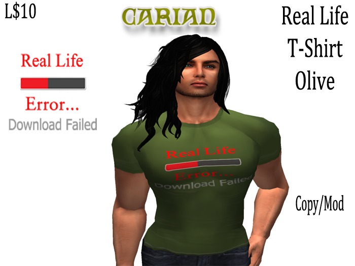 Real Life T-shirt: Olive