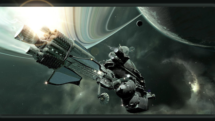 S&W Futuristic space painting  Rendezvous