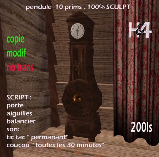 HS pendule droite script
