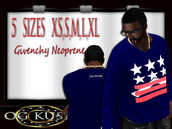 {OG KUSH}-Givenchy Neoprene-Blue