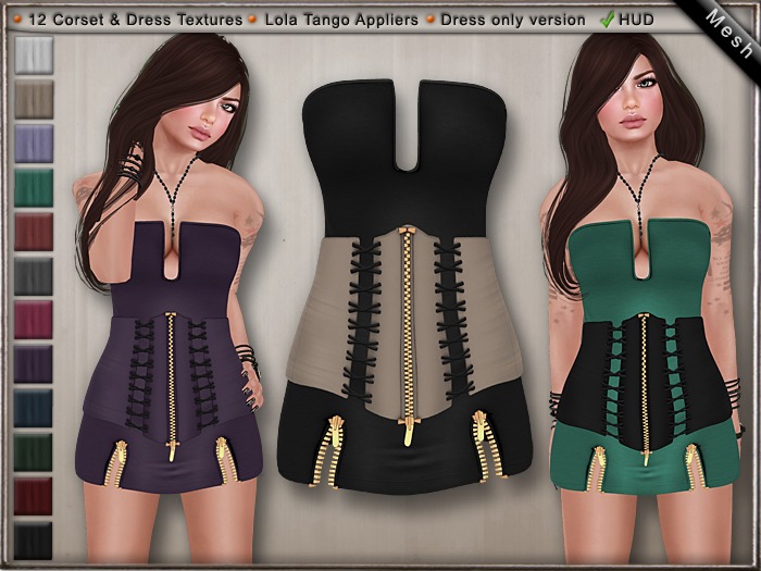 DN Mesh: Corset Dress w HUD & Tango Appliers