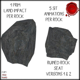 =KD= Ruined Rock Seat Ver. 1 & 2