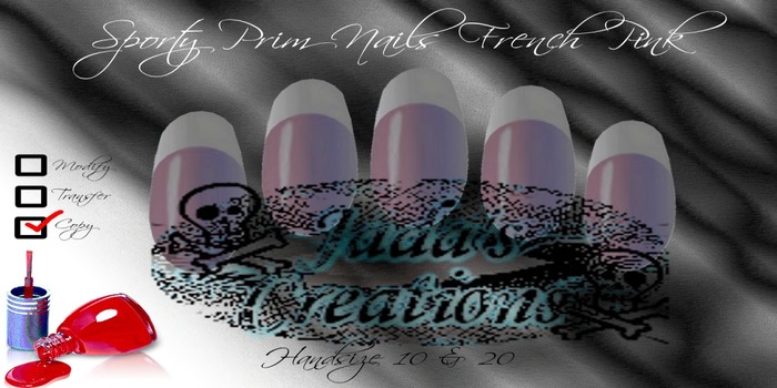 Sporty Prim Nails French Pink