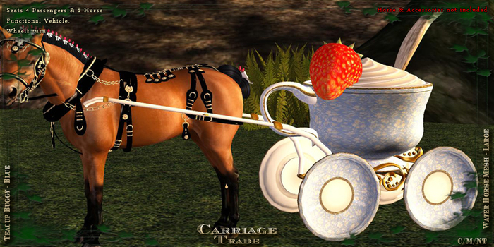 @CT@ Tea Cup Cart WHML Single BOXED 