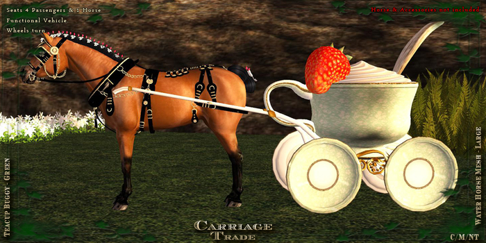 @CT@ Tea Cup Cart WHML Single BOXED 