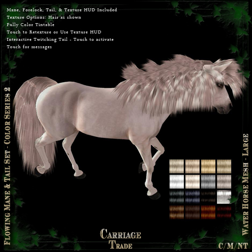 @CT@ Flowing Mane & Tail SET Water Horse Mesh LH (Boxed Set) Color Series 2