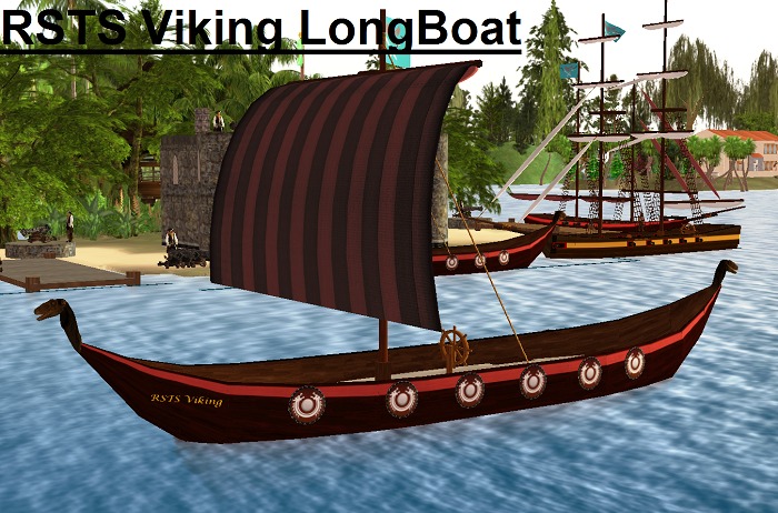 1 Sailing (no-cannons) Viking Longboat (Warrior)