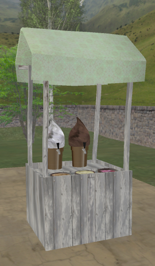 Shabby Ice Cream Stand Box