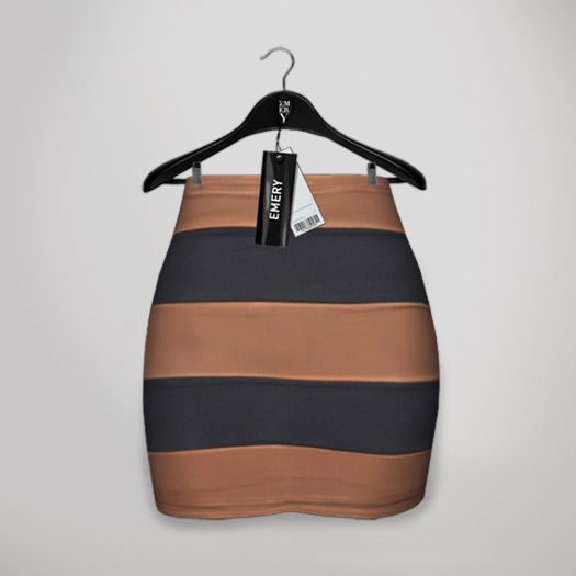 Emery - Skirt Striped Ludwig Cinnamon