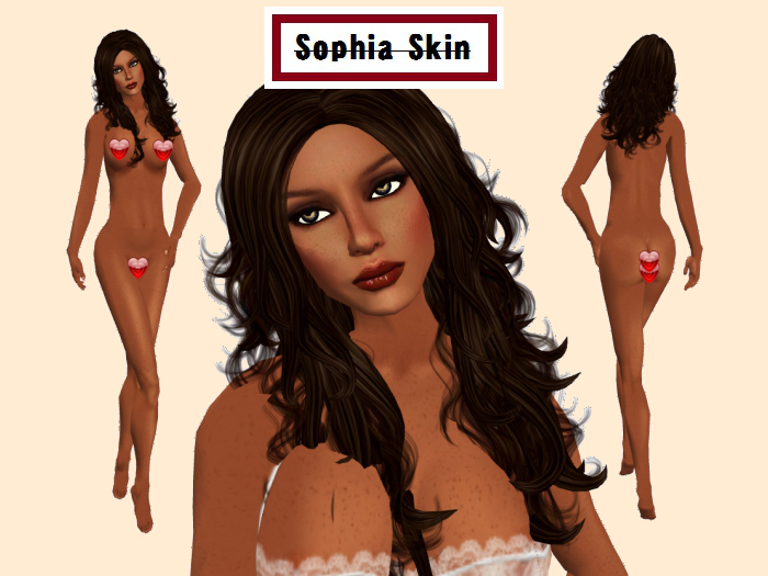 "Sophia Skin (brown 2) Lipstick Red"