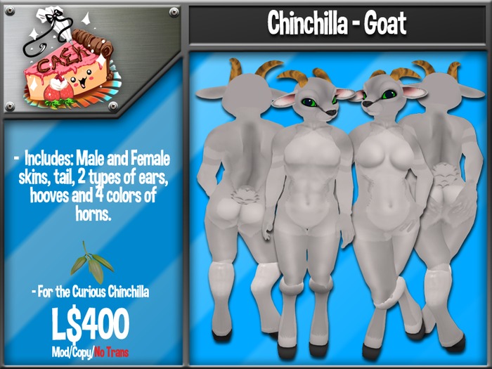 Chinchilla Goat - White