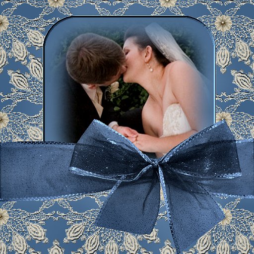 Boxed My Blue Wedding Photo Album