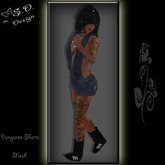 Dungaree Shorts DarkBlue