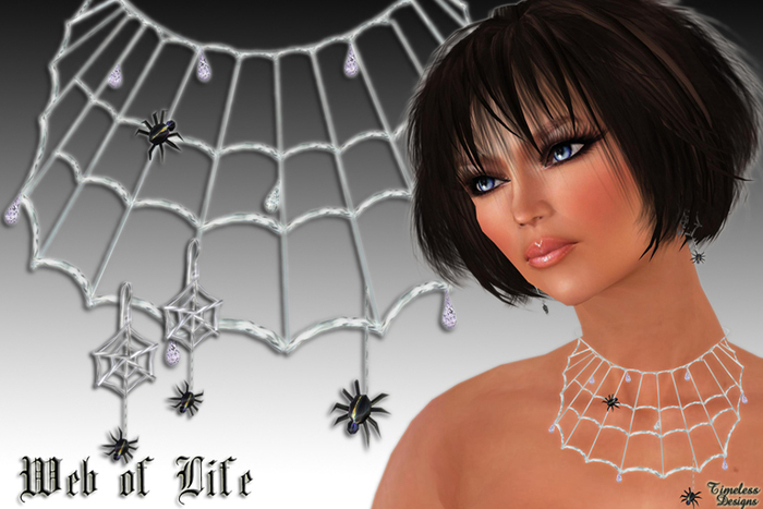 Web of Life Bib Necklace Set 