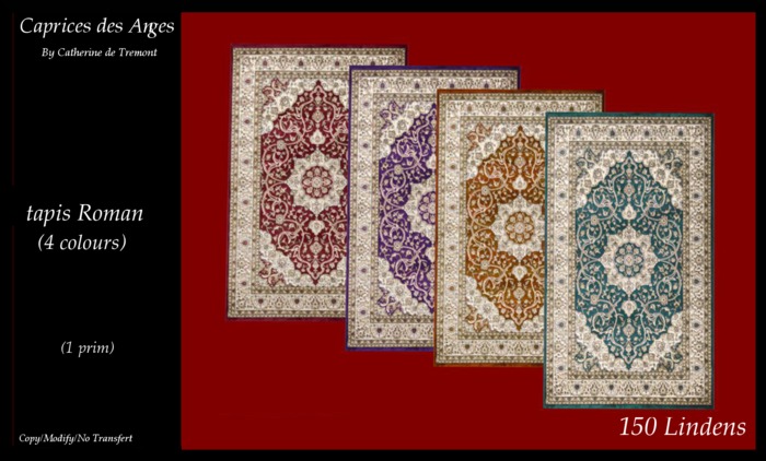 Boite tapis roman