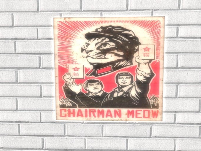 "Mau's art-Chairman Meow"