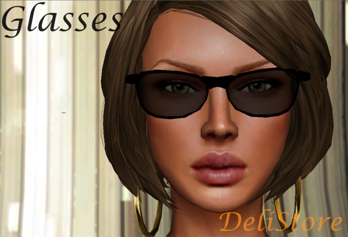 !::DeliStore::! - Delicia Summer black Glasses Unisex- GIFT