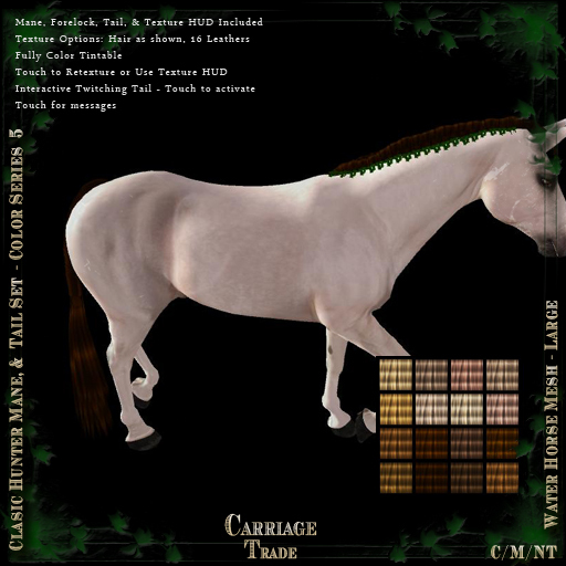 @CT@ Classic Hunter Mane & Tail Set WHML Boxed Color Series