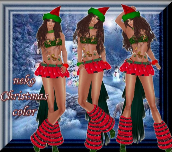 FULL PERM neko Christmas color