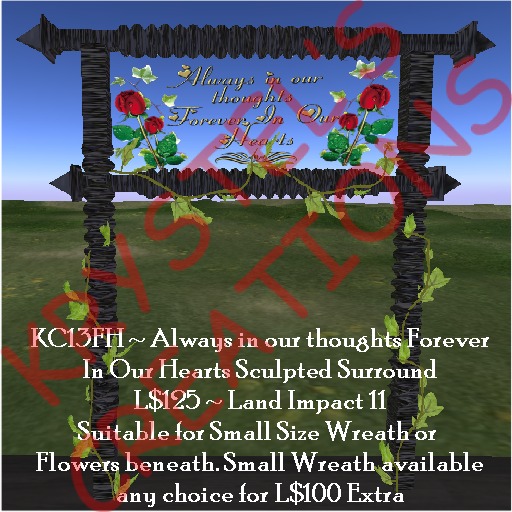 KC13FH Wrought Iron Always in Our Thoughts Surround (Rezz Me)