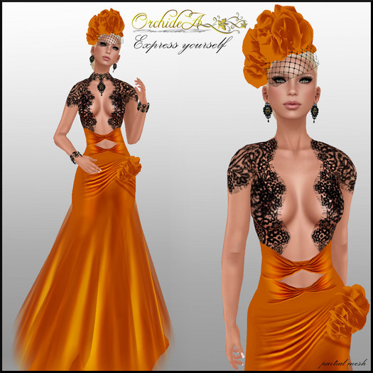 ** Orchidea**  EXPRESS YOURSELF orange black