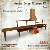 [Ginger Line] Rustic large kitchen V1 base (BOX)