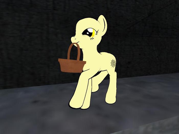 Pony Brown Basket