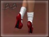 Bnb mp mmj dorothy red white sock 2