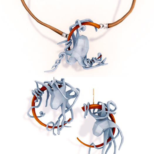 [HANDverk]Wassily Earrings.pink