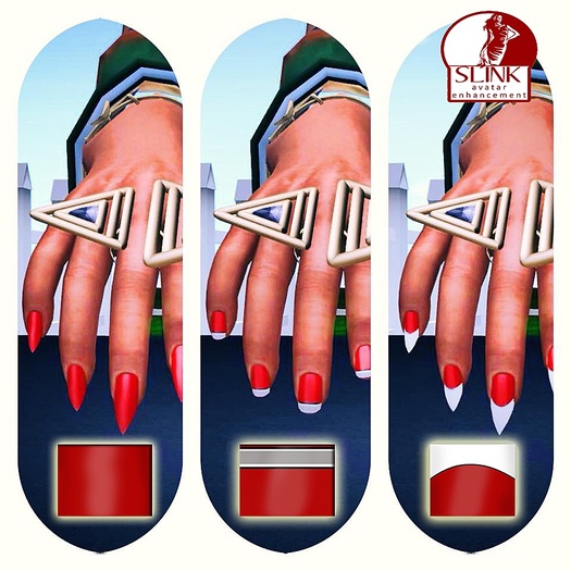 ~DDN~RED SET Slink Avatar Enhancement-Fingernails